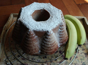 Una foto de Budín de bananas y azúcar negra