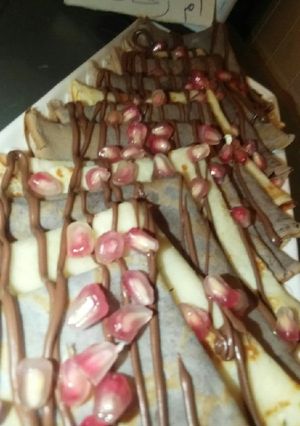 صورة لوصفة كريب بالشوكولاته الفانيليا