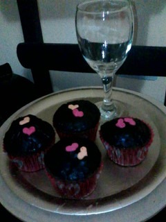Una foto de Cupcakes de chocolate con cobertura ganache