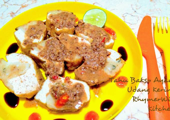 Resep Tahu Bakso Ayam Udang Kering Oleh Rhymerwid Kitchen 🍀🌷 Cookpad