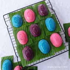 A picture of Kue Ku / Ang Ku Kueh.
