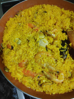 Una foto de Intento de paella de marisco