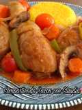 Pollo con verduras y tomate cambray🌺
