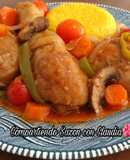 Pollo con verduras y tomate cambray🌺