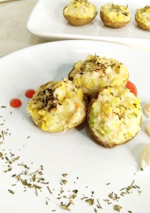 Foto resep Baked Potato with Vegies
