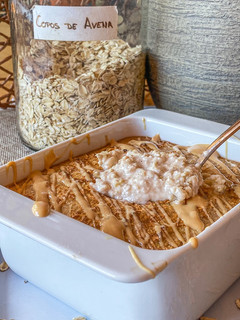 Una foto de Avena horneada rellena de mascarpone