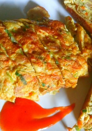 Foto resep Telur Dadar Gulung Okonomiyaki