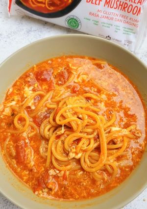 Foto resep Gluten Free Tomato Soup Ramyeon - Chenle NCT hack