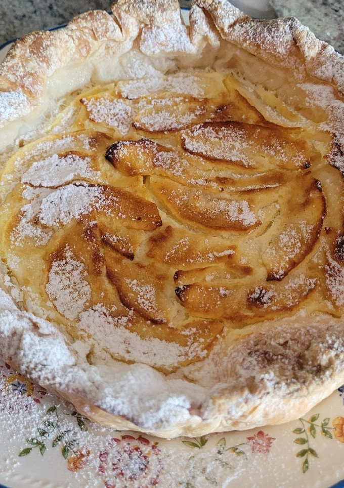 Una foto de Tarta de manzana para Celíacos muy fácil. #cumplimos9