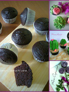 Foto resep Eggless Moist Choco Cupcakes