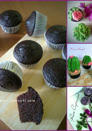 Foto resep Eggless Moist Choco Cupcakes