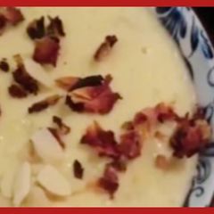 A picture of Payesh / Rice Pudding.