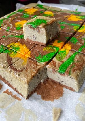 Gambar Kek Marble Blueberry Coklat