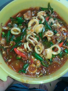 Foto resep Cumi saos padang pedas