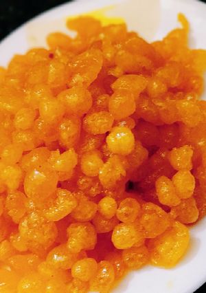 A picture of Sweet boondi.