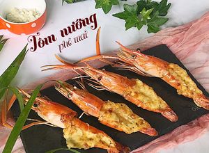 Hình của món Tôm nướng phô mai.