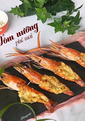 Hình của món Tôm nướng phô mai.