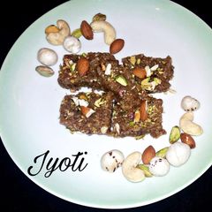 A picture of Makana Dry fruits burfi.