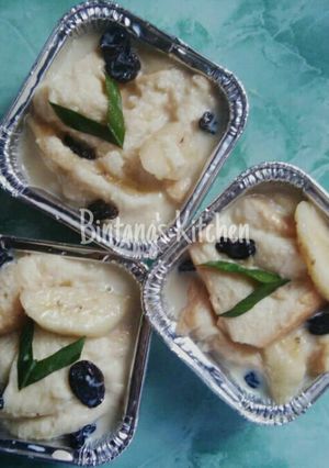 Foto resep Banana bread pudding (kukus)
