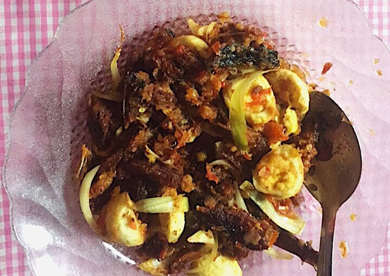 Langkah Mudah untuk Membuat Cakalang rica telur puyuh Anti Gagal