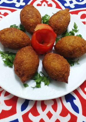 A picture of Syrian Kibbeh (No Grinding or Special Tools Needed).