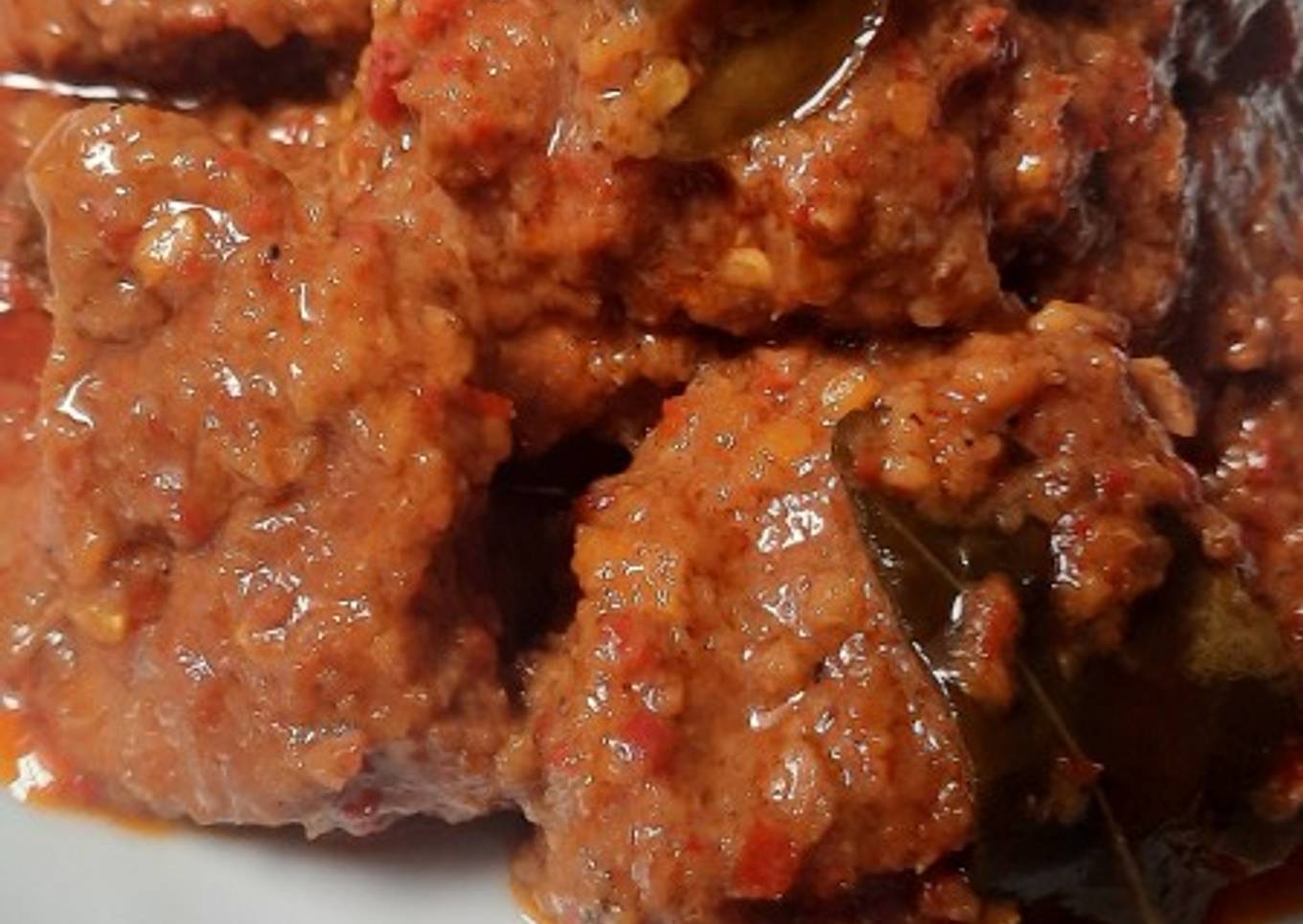 Rendang empuk sederhana