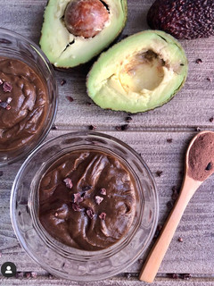 Foto de Mousse de Cacau e Abacate