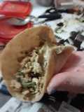 Tacos de Soja Texturizada y Pak Choi con Aderezo de Porotos Mung