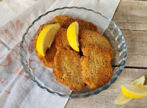 Una foto de ✨Milanesas de garbanzos ✨ #Veganas