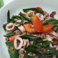 A picture of Cumi segar cabe ijo.