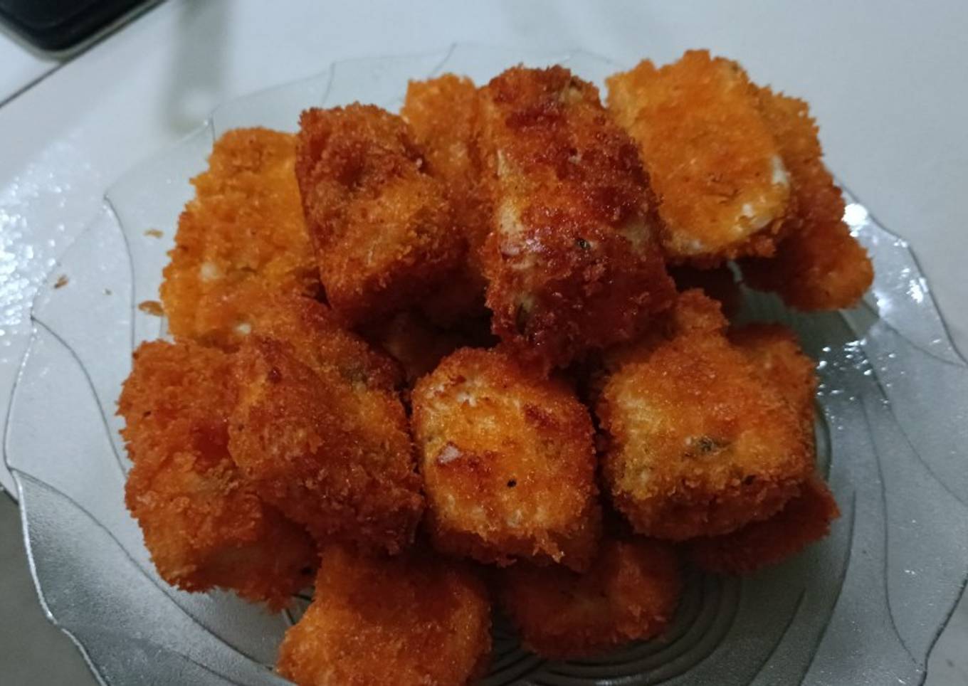 Nugget tahu irit bahan