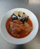 Bistec de cerdo en salsa de cacahuate