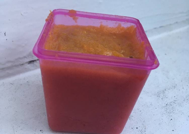 Simple Way to Prepare Speedy Butternut squash &amp; apple baby food