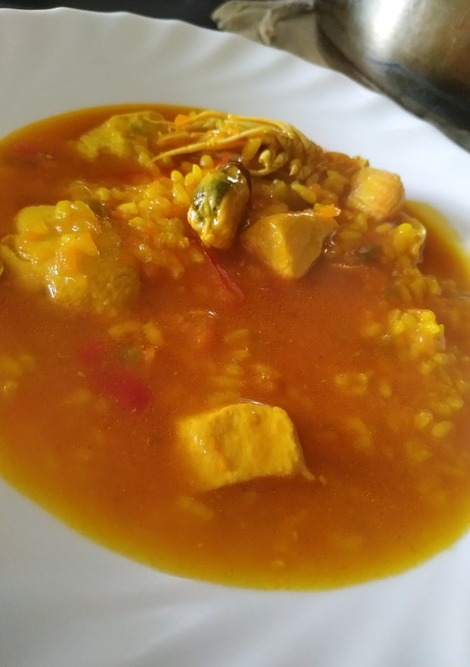 Una foto de Arroz caldoso