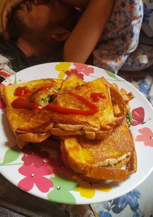 Foto resep Sandwich sosis roti tawar
