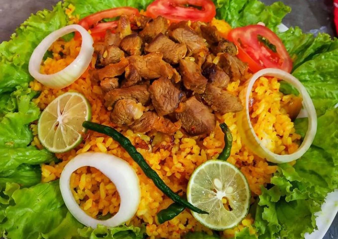 Nasi kebuli kambing