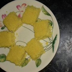 A picture of Kesari coconut barfi.