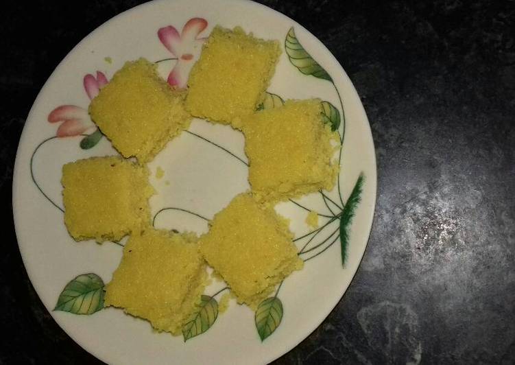 Kesari coconut barfi