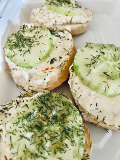 A picture of Cucumber Sandwiches.