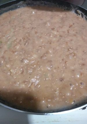 Una foto de Frijoles refritos en manteca de cerdo