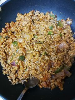 Una foto de Relleno de fajitas Tex Mex