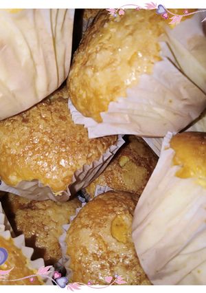 صورة لوصفة مادلان اقتصادي وسهل تحضير بذوق اناناس🍍🍍
