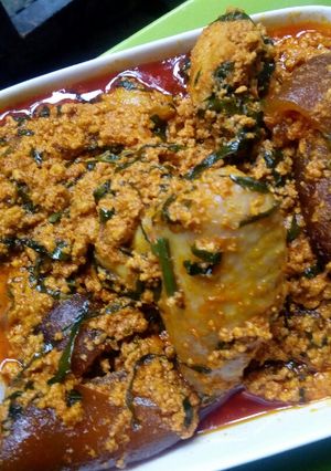 A picture of Egusi soup.