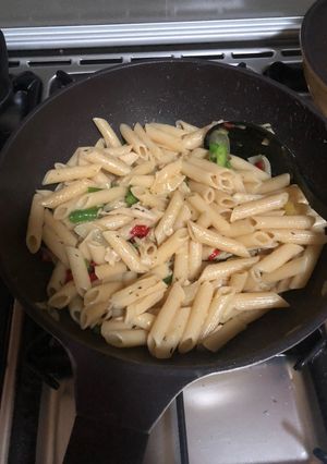 Foto resep Penne aglio olio