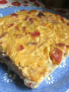 Szalonnás-hagymás pite - rizslisztből (Gluténmentes) recept fotója