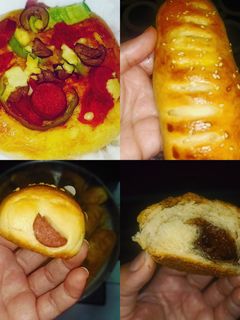 صورة لوصفة معجنات كتير بعجينة واحدة هشة وطرية 🥐🥖