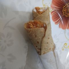 A picture of Chicken paratha roll.