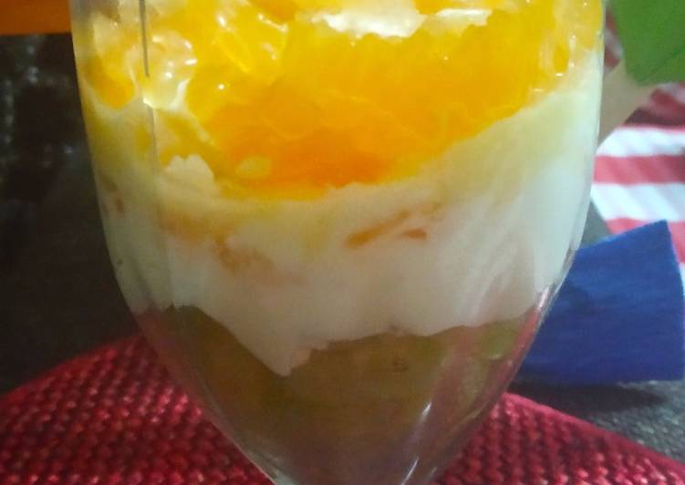 Recipe of Award-winning Tricolor Fruit Cream