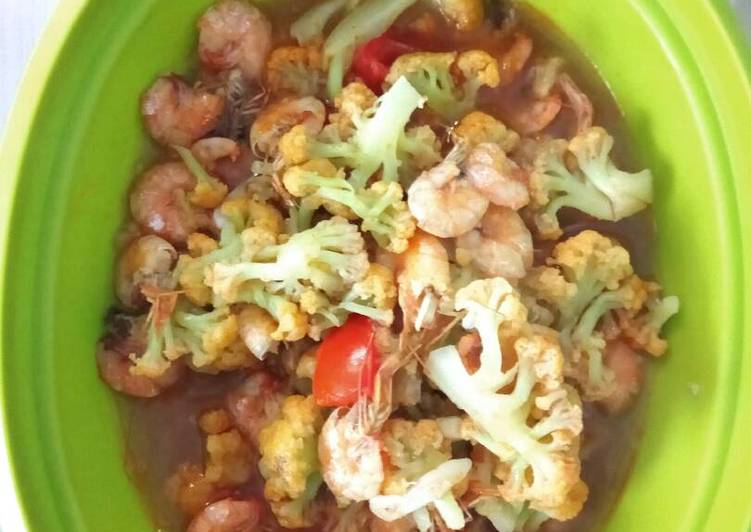 Resep Udang bunga kol asam manis praktis., Bikin Ngiler