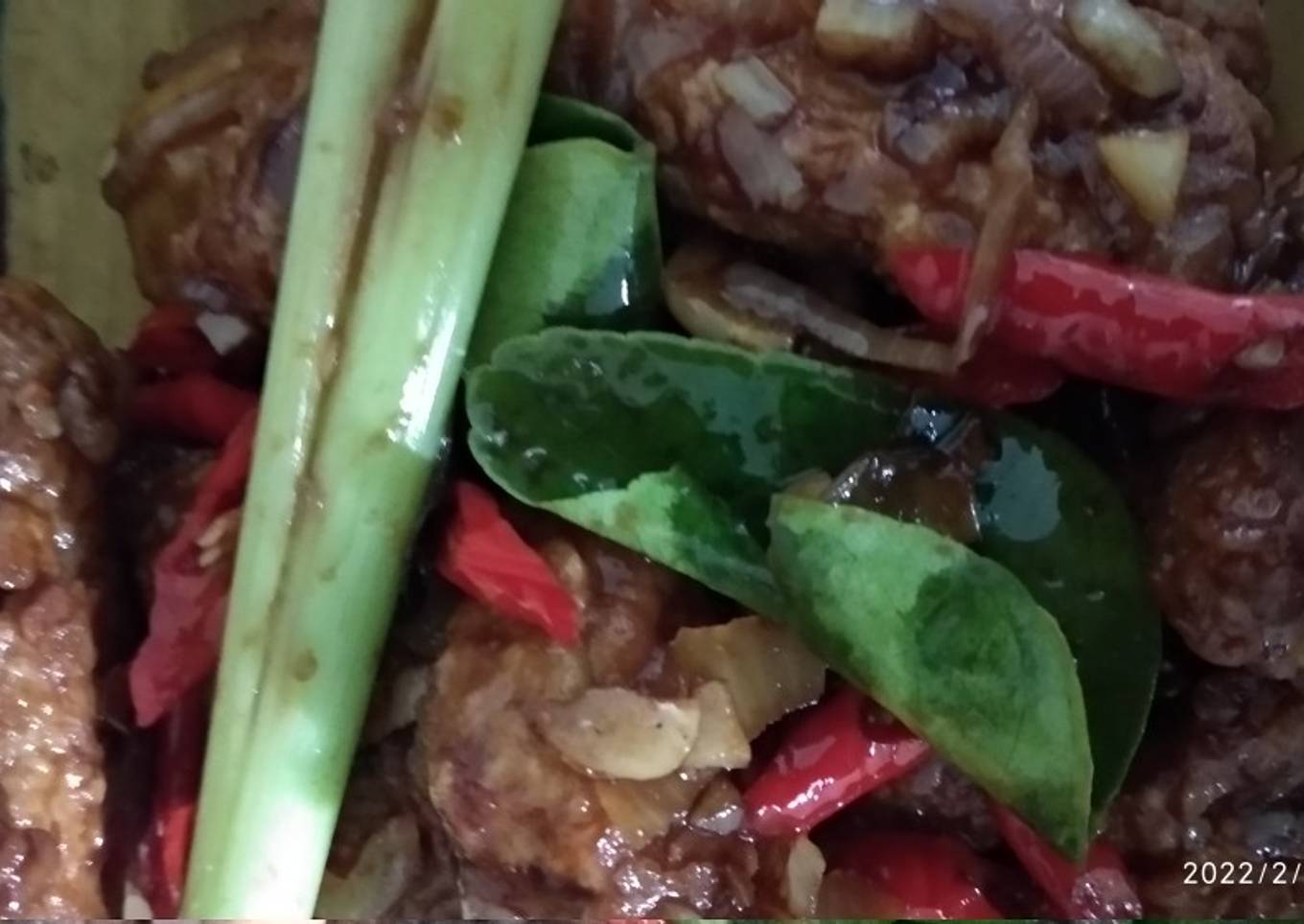 Tempe crispy saos tiram